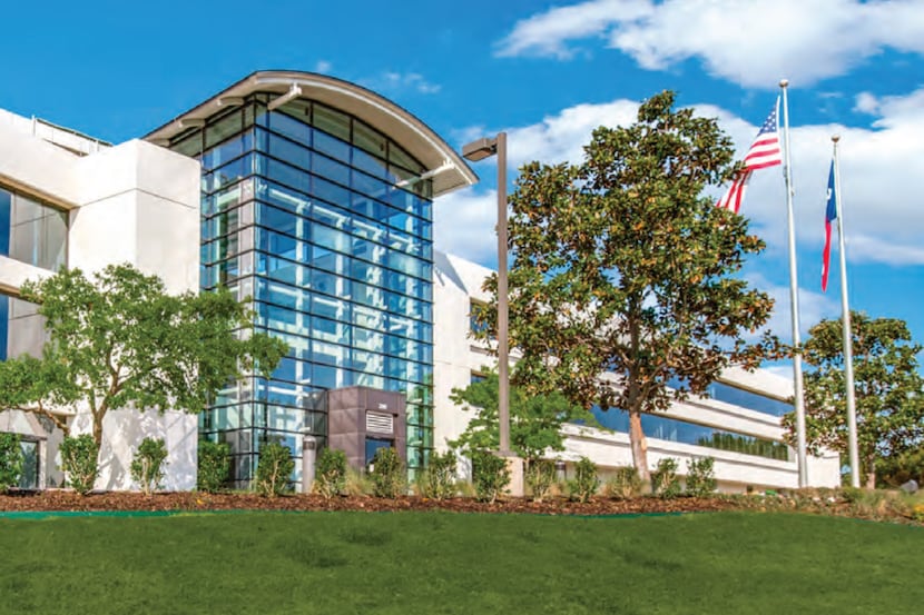 The 2901 Kinwest Parkway office buildings contain 160,000 square feet of space.