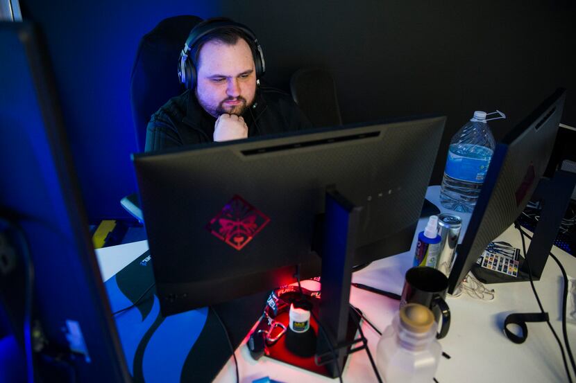 Dallas Fuel Head Coach Aaron "Aero" Atkins practices on Wednesday, January 29, 2020 at Envy...