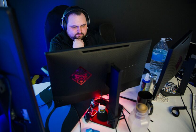 Dallas Fuel Head Coach Aaron "Aero" Atkins practices on Wednesday, January 29, 2020 at Envy...