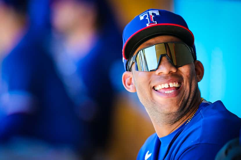 Texas Rangers minor leaguer Curtis Terry, pictured during spring training 2020 in Surprise,...