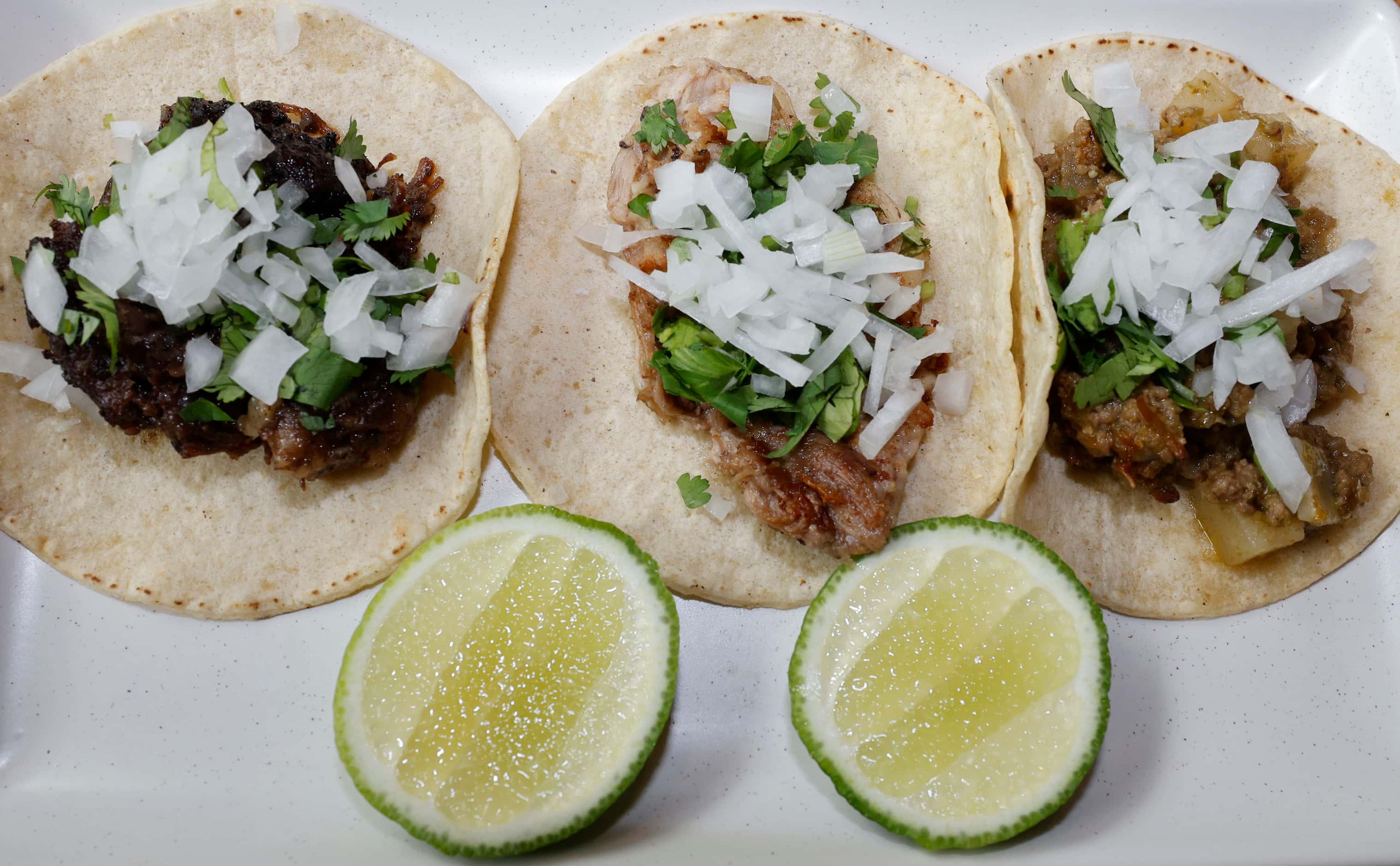 Chido Tacos and Tequila's street tacos are simple. Order several.