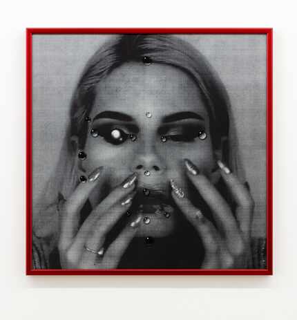 Isabel Legate, Untitled C Print with Red Frame.