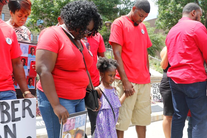 Jordan Edwards' step-mom Charmaine Edwards, sister Korrie Edwards, 4, and dad, Odell...