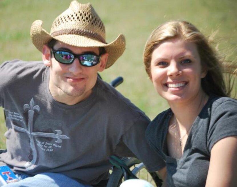 
Emily Penn hangs out at a park in 2013 with friend Alex Dagley, who was diagnosed with FA...