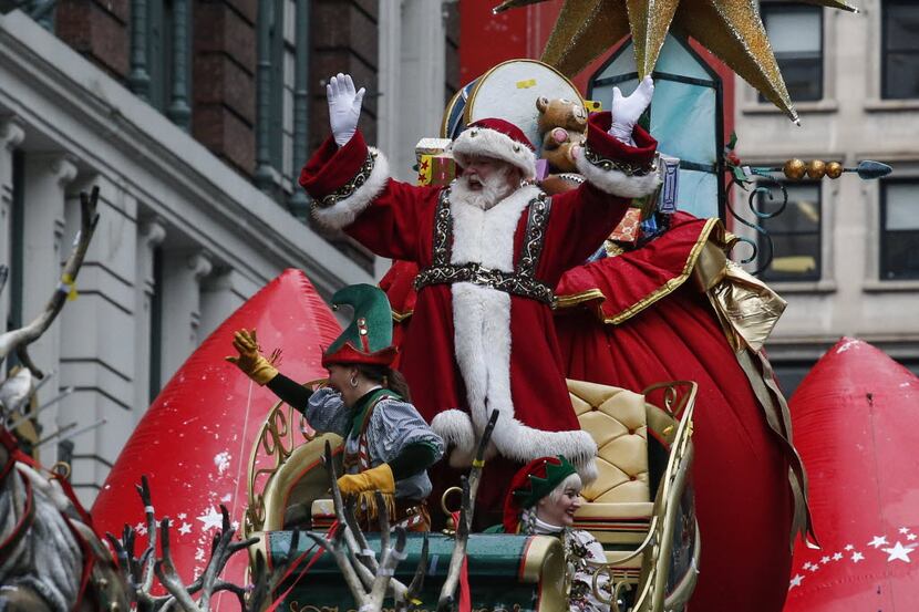 The annual Macy's Thanksgiving Day Parade from New York City is a holiday tradition.