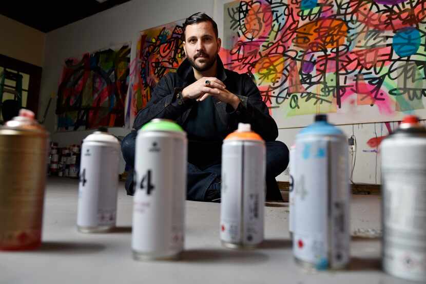 Artist JM Rizzi creates inside his studio at 516 Fabrication St., where a colony of artists...