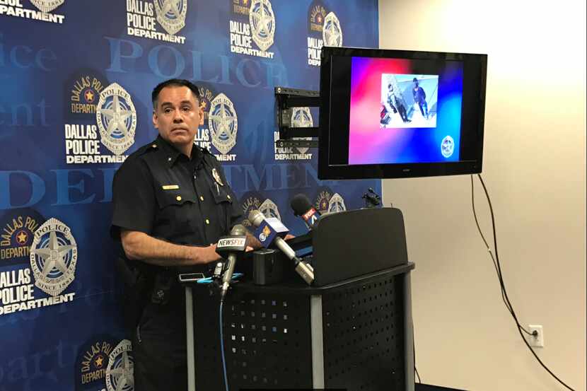 At a news conference Tuesday morning, Dallas police Deputy Chief Thomas Castro discussed the...
