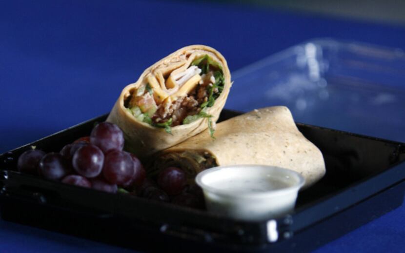 NOT THAT: The turkey BLT wrap sounds healthy and is even sold at the ballpark's healthy...