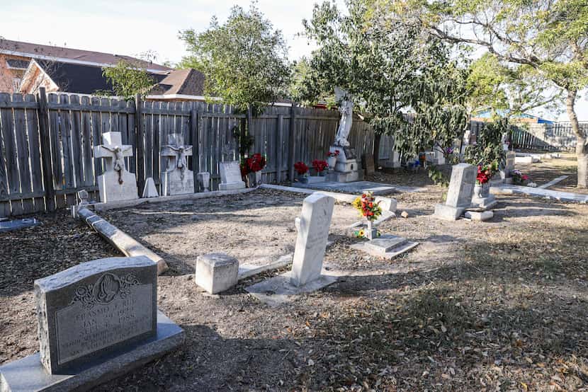 One of the Jackson Cemeteries in Pharr, Texas, is on American soil left on the other side of...