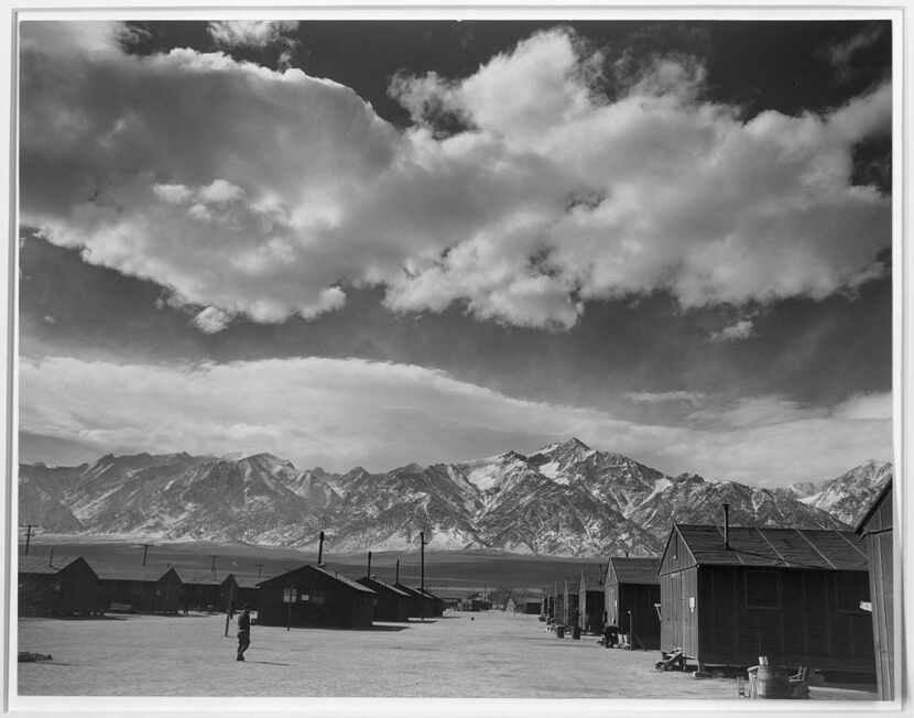 This photo made by Ansel Adams is part of an exhibit at the Dallas Holocaust Museum called...