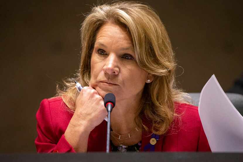 Council member Jennifer Staubach Gates at Dallas City Hall on Wednesday, October 24, 2018