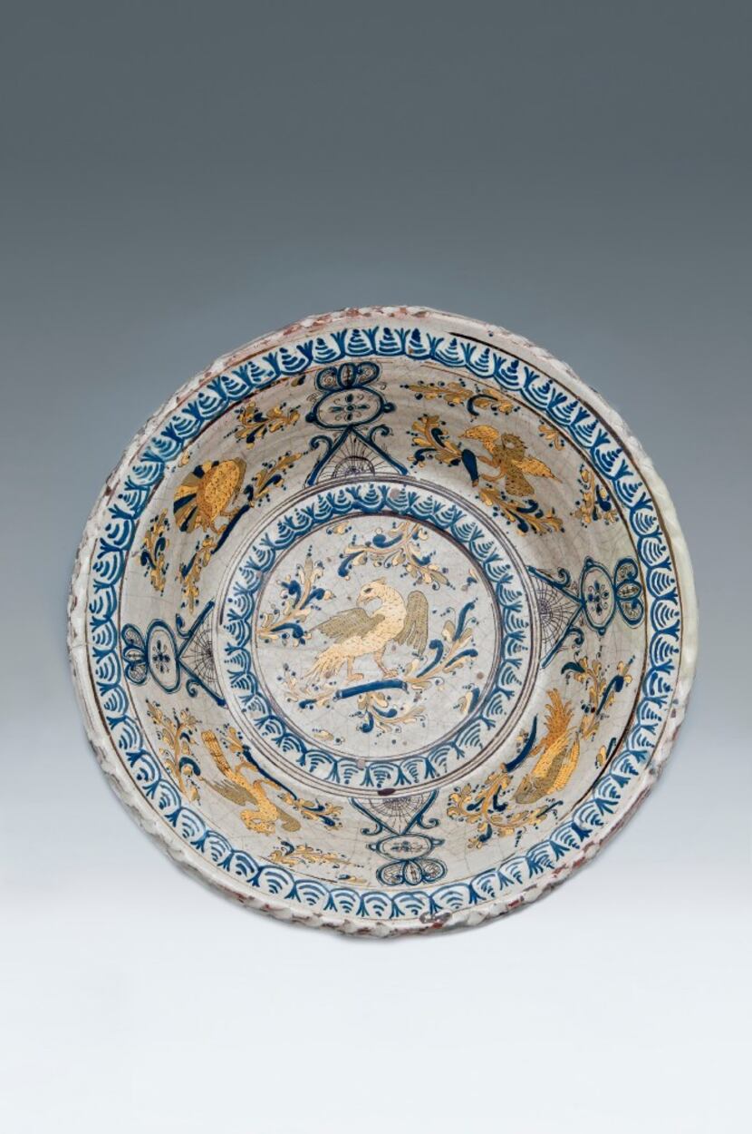 Basin
Puebla de los Angeles, New Spain; 1650-1700
Tin glaze polychrome earthenware with...