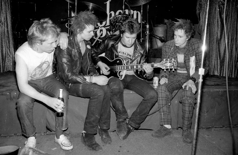 The Sex Pistols at the Longhorn Ballroom in Dallas in January 1978.