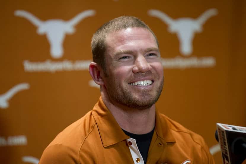 University of Texas football player Nate Boyer at a press conference in Austin, Monday,...