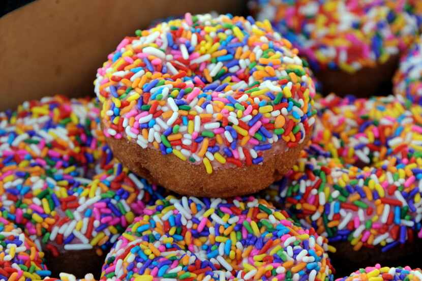 Sprinkles on doughnuts: They make people smile. Happy National Donut Day on June 3, 2022.