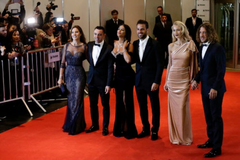 Carles Puyol, Vanessa Lorenzo, Cesc Fabregas, Daniella Semaan, Xavier Hernandez y Nuria...