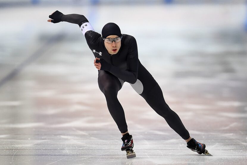 MILWAUKEE, WI - JANUARY 05:  Jonathan Garcia competes in the Men's 500 meter event during...