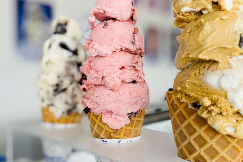 Small batches and big servings are hallmarks at Handel's Homemade Ice Cream, a growing chain...