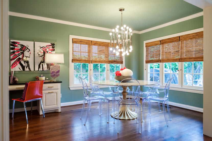Ghost-style acrylic chairs are one of Lauren Renfrow's go-to items. (Melanie Johnson...