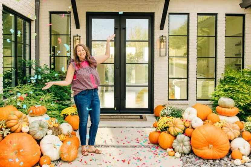 Heather Torres' business, Porch Pumpkins, is known for its elaborate entryway decorations to...