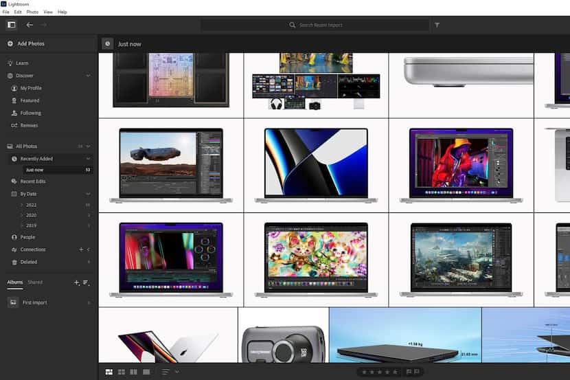 A screenshot of Adobe Lightroom.