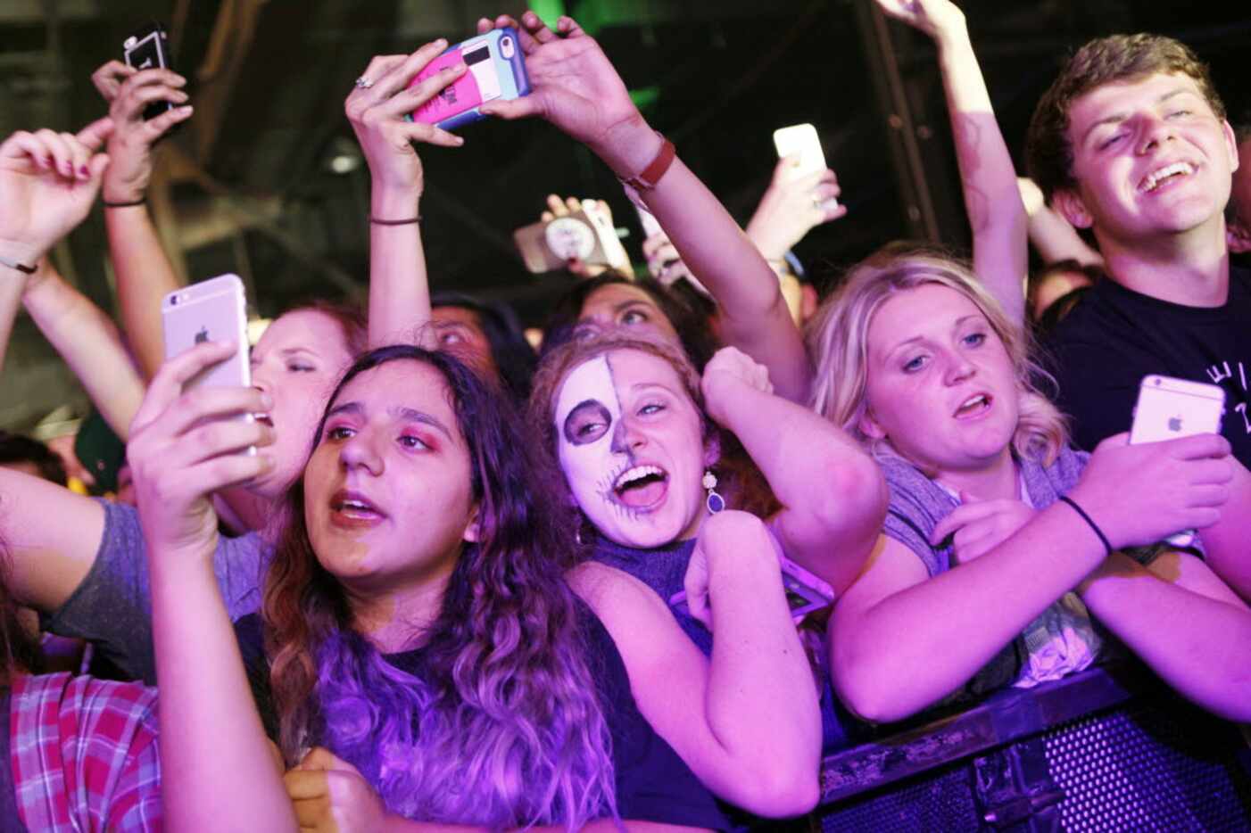 Fans at the Twenty One Pilots show at South Side Ballroom on Thursday in Dallas. 