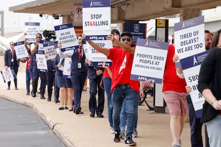 Tuesday's informational picket by members of the Association of Professional Flight...