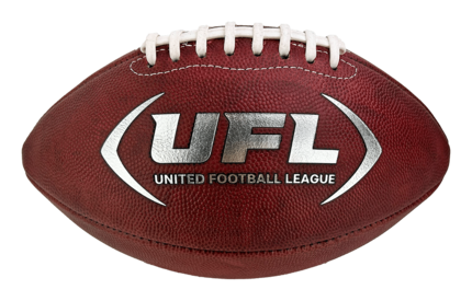 Game ball for the United Football League (UFL) (Side 1)