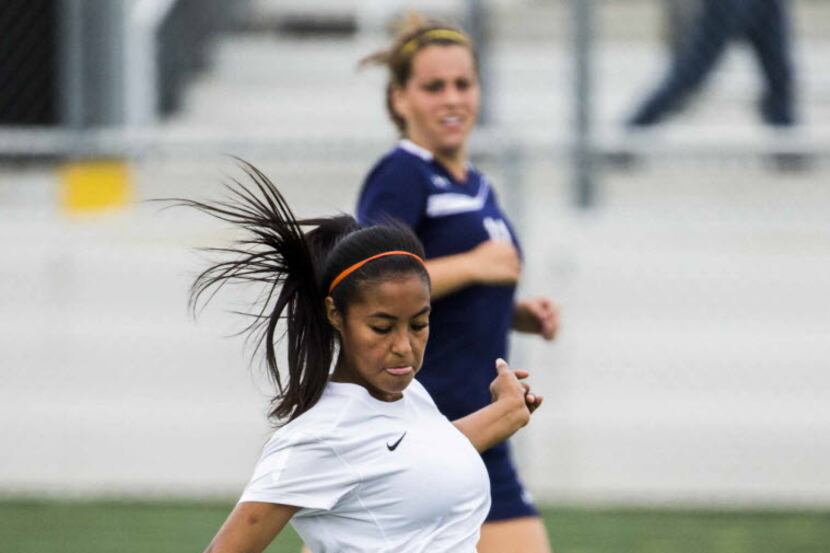 Kennedale's Alondra Olmos (10) led the area in assists, finishing the regular season with...