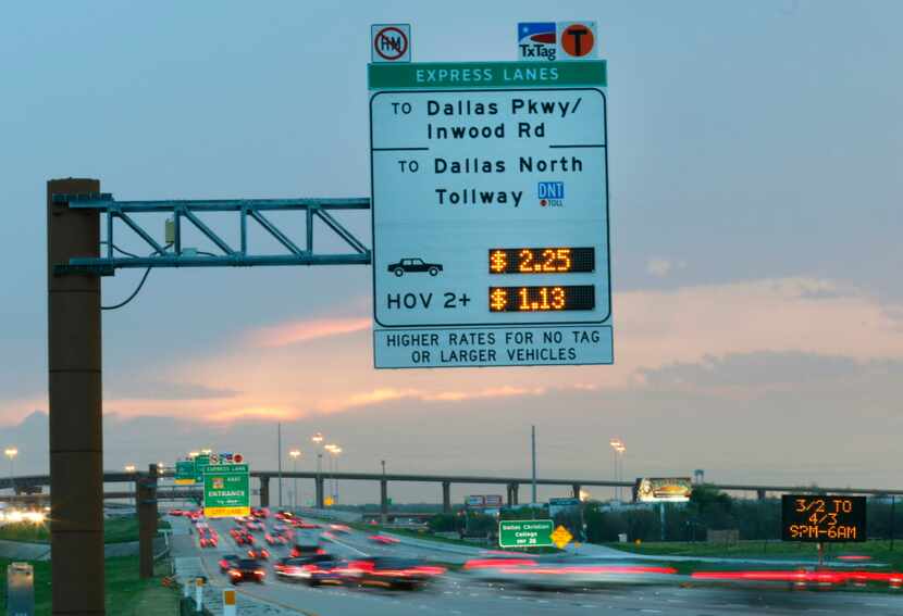 The managed toll lanes on LBJ Freeway are now monitored for high-occupancy vehicles using a...