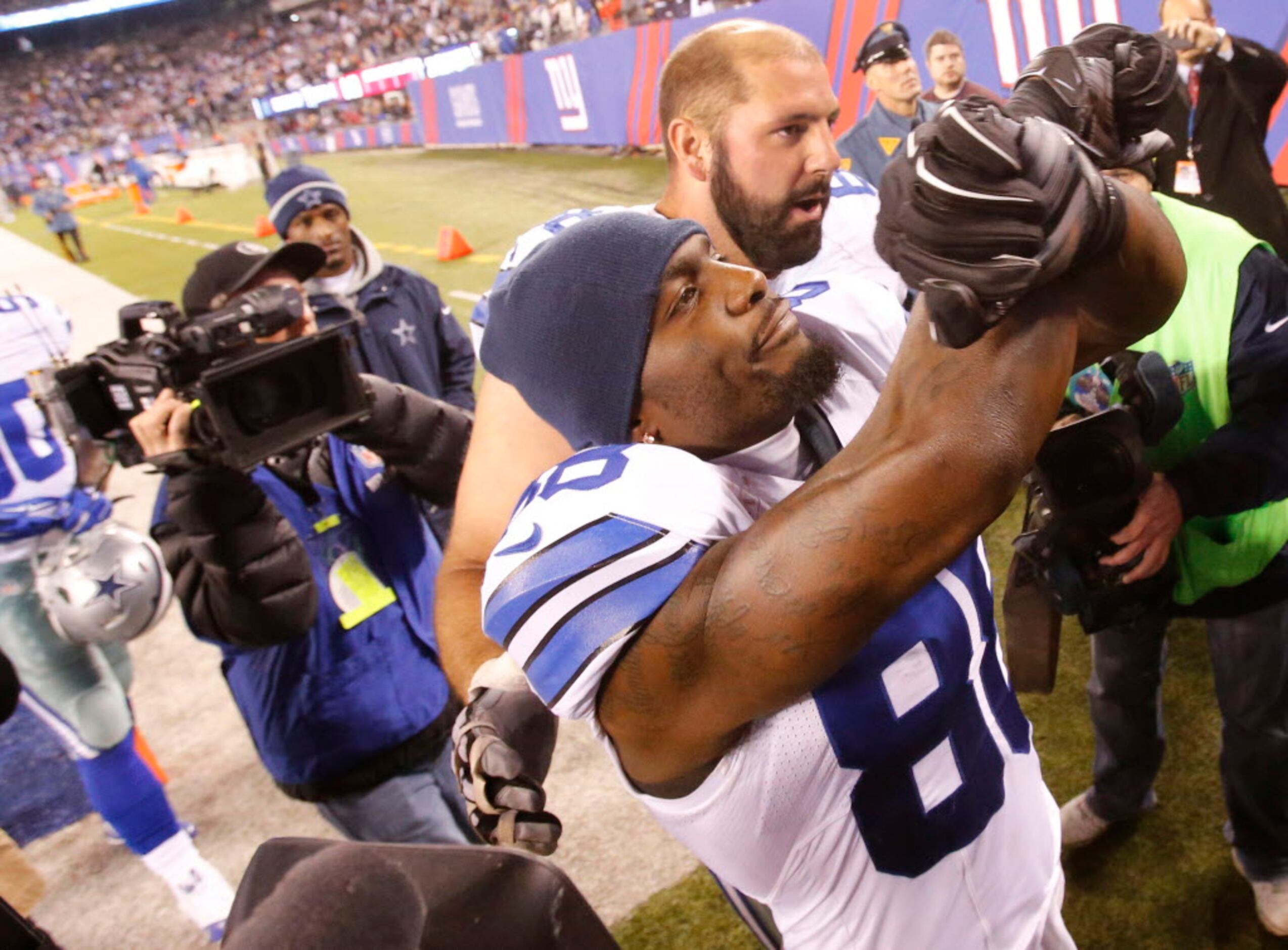 January 04, 2015: Dallas Cowboys wide receiver Terrance Williams #83 scored  two touchdowns during an NFL Wild Card Playoff football game between the  Detroit Lions and the Dallas Cowboys at AT&T Stadium