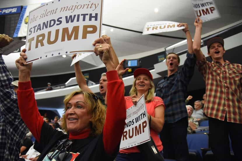 
Supporters of Republican presidential candidate Donald Trump.
