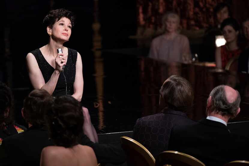 This image released by Roadside Attractions shows Renée Zellweger as Judy Garland in a scene...