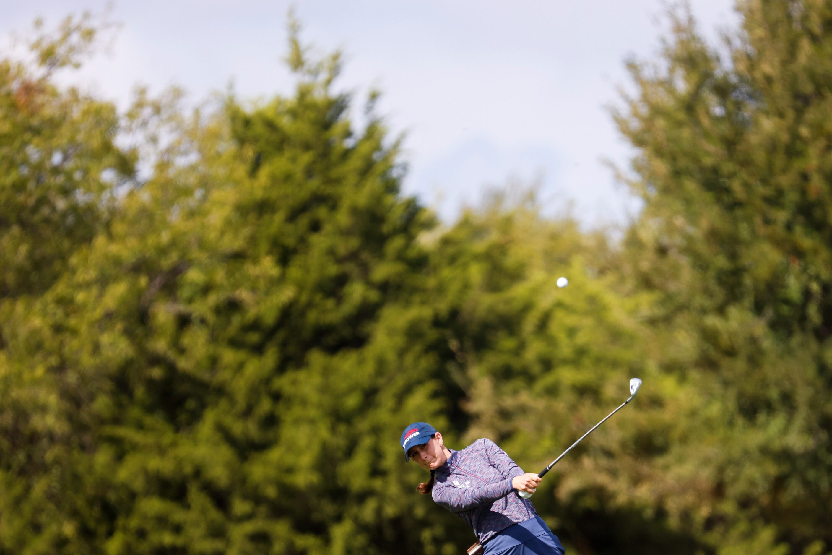 Cheyenne Knight of United States hits on the 10th fairway during the first round of The...