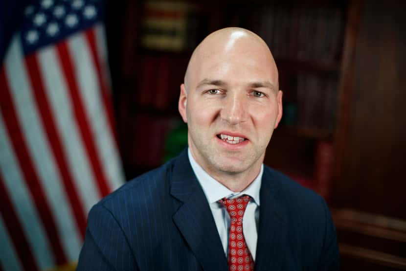 Rep. Anthony Gonzalez, R-Ohio is photographed in a studio at the National Republican...