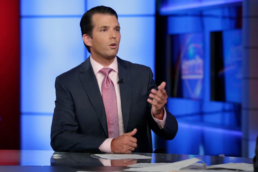 Donald Trump Jr. was interviewed by host Sean Hannity on his Fox News Channel television...