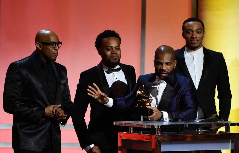 Gospel singer  Kirk Franklin accepts the award for the Best Gospel Performance/Song with...
