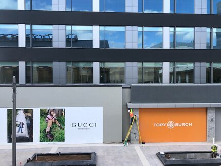 Gucci and Tory Burch are planning to open in a building that was just completed at Legacy...