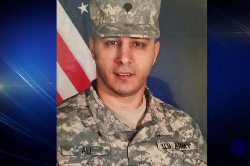 Spc. Dhaifal Ali, 34, of Arlington, died after being swept away by strong currents during...