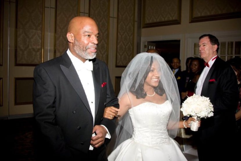  State District Judge Eric V. Moye at daughter Amy's wedding a few years ago. (Courtesy Eric...