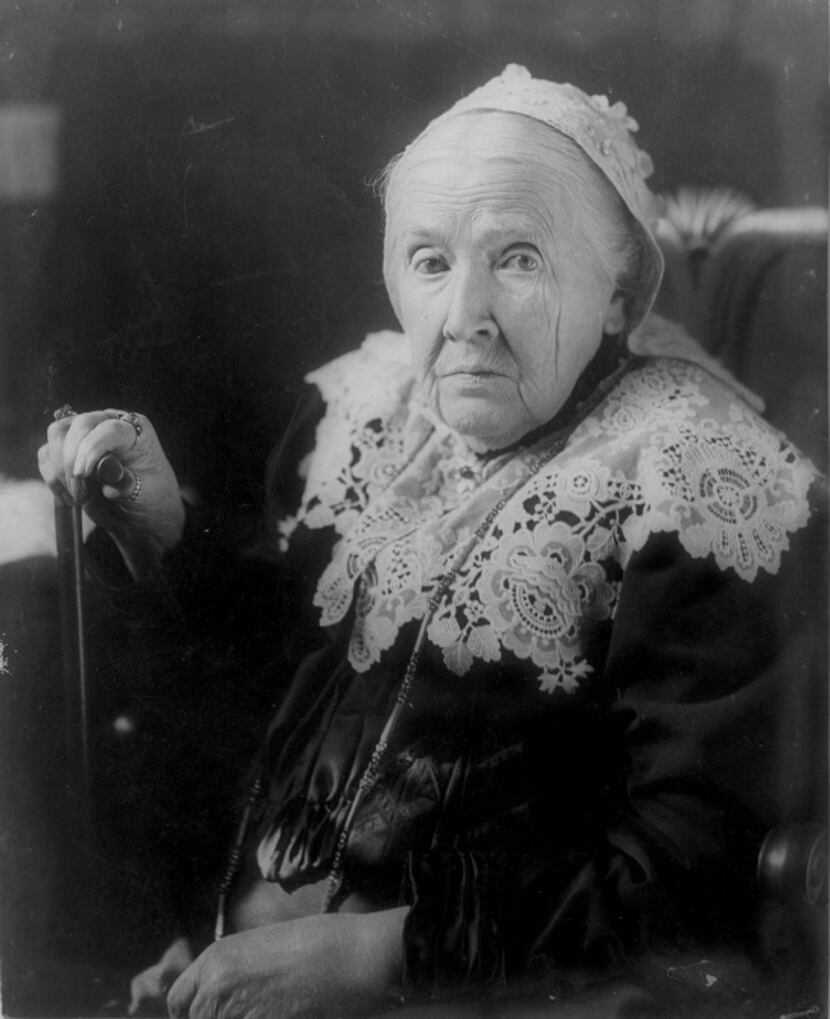 Julia Ward Howe in a photo dated April 27, 1908.