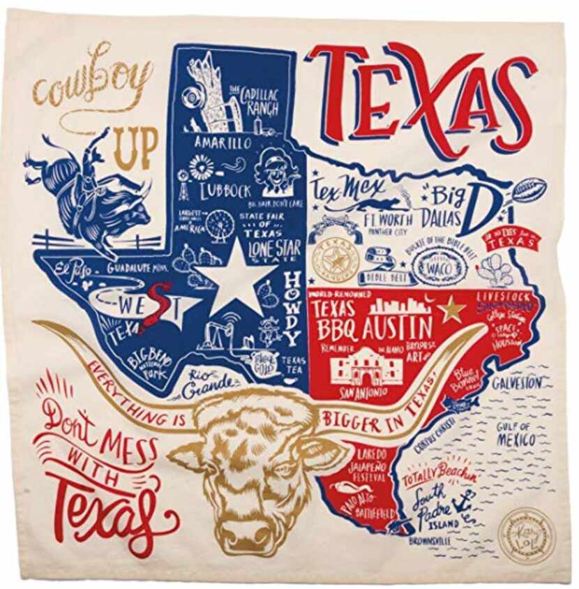 Your family might argue over this Texas dish towel. It'll make Christmas more fun?