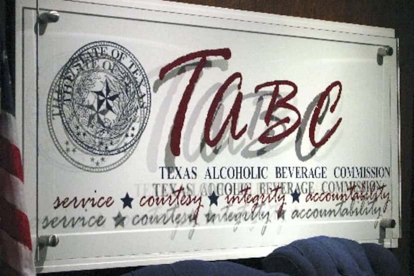 The logo of the Texas Alcoholic Beverage Commission, in a 2009 photo. 