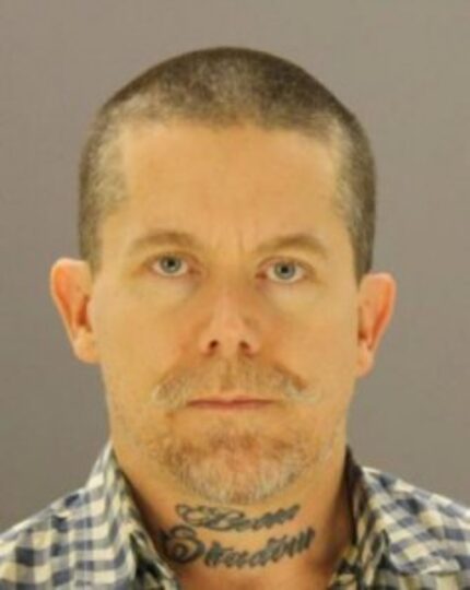  Christopher Colbertâs booking mug shot shows neck tattoos devoted to his dearly departed...