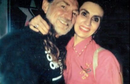 Marilyn Johnson and Willie Nelson