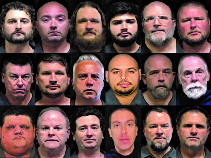 In a sting dubbed Operation Athena, authorities arrested on suspicion of online solicitation...