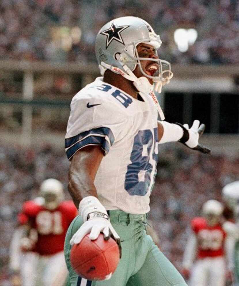 Cowboys receiver Michael Irvin. Irvin was named to the NFL's All-Decade Team for the 1990s.