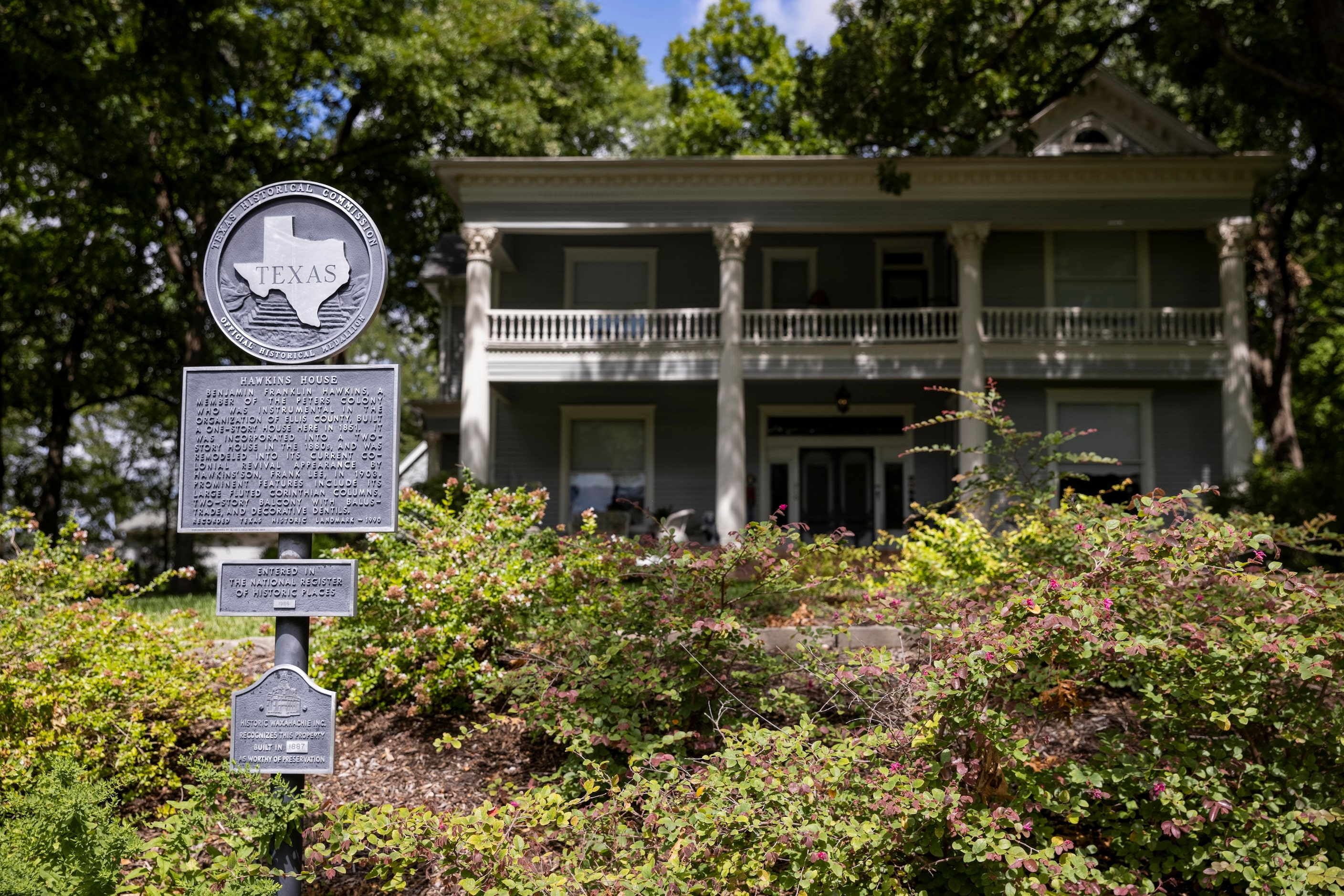 Hawkins house, a historic home in Waxahachie.