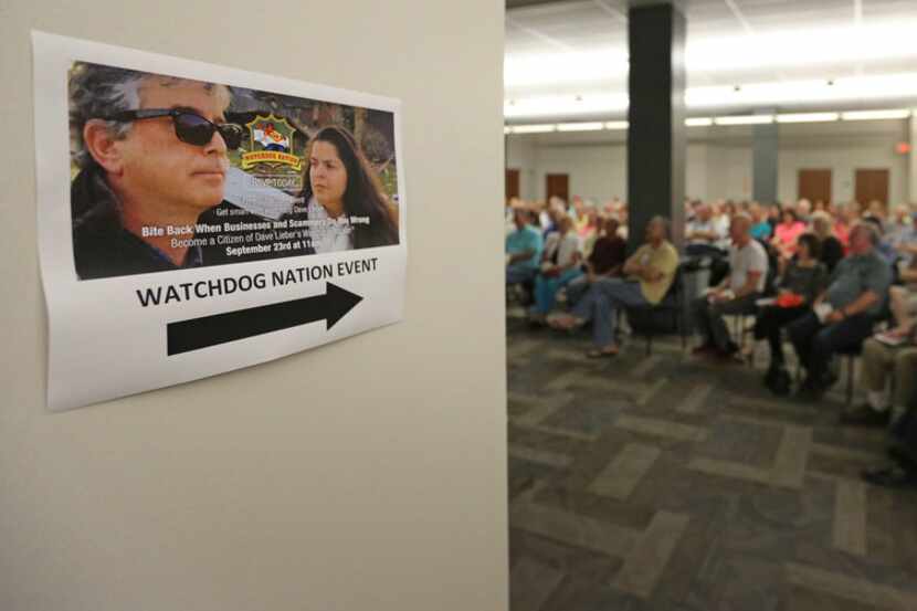 A crowd gathered Saturday for Dave Lieber's Watchdog Nation workshop at The Dallas Morning...