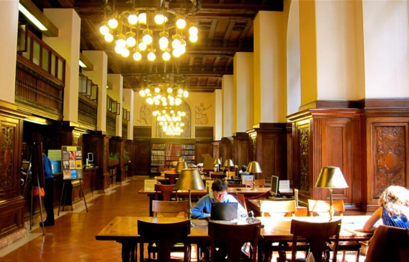 Inside the New York Public Library.